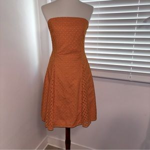 Maeve Strapless Eyelet Lasse Dress